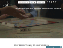 Tablet Screenshot of cri-help.org
